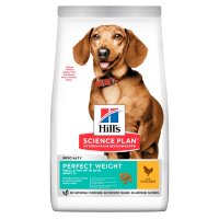 Сухий корм для дорослих собак маленьких та міні порід з куркою для підтримки здорової ваги 1,5 кг (Хиллс)