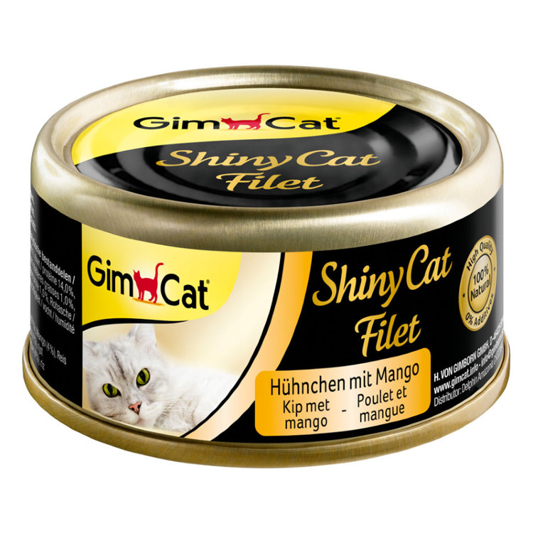 Shiny Cat Filet k консервы для кошек Курица и манго (Джимпет)