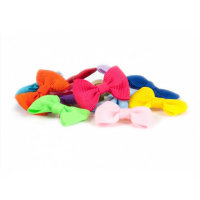Набор резиночек-бантиков для собак (50 шт), разноцветные