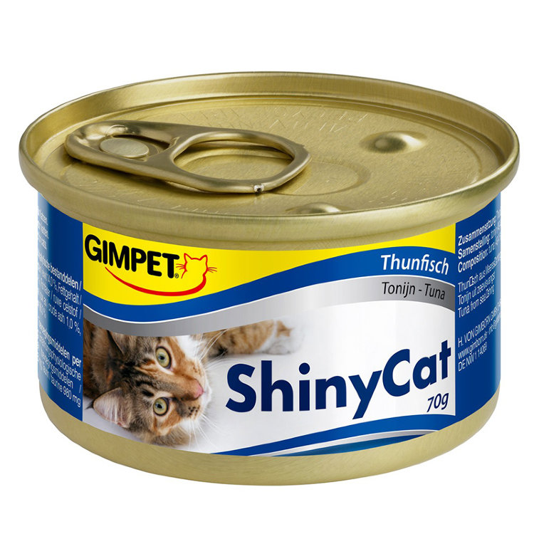 Shiny Cat k консервы для кошек Курица и креветка (Джимпет)