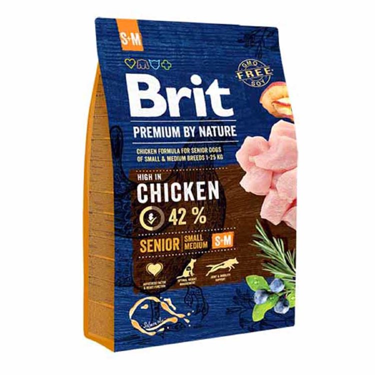 Brit Premium Dog Senior S+M (Брит)