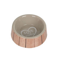 Миска для собак, керамика Shabby Chic Bowl Heart (Карли-Фламинго)