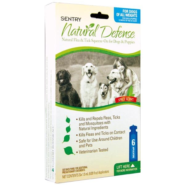 Natural Defense Натуральная защита - капли от блох и клещей для собак и щенков, 1,5 мл (Сентри)