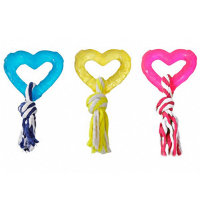 Игрушка для собак, сердце с веревкой Good 4 Fun Hart With Rope (Карли-Фламинго)