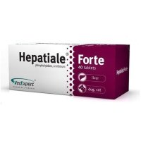Гепатиале Форте - Поддержание функции печени для собак и кошек (фосфатидилхолин, орнитин), 40 таблеток (Ветэксперт)