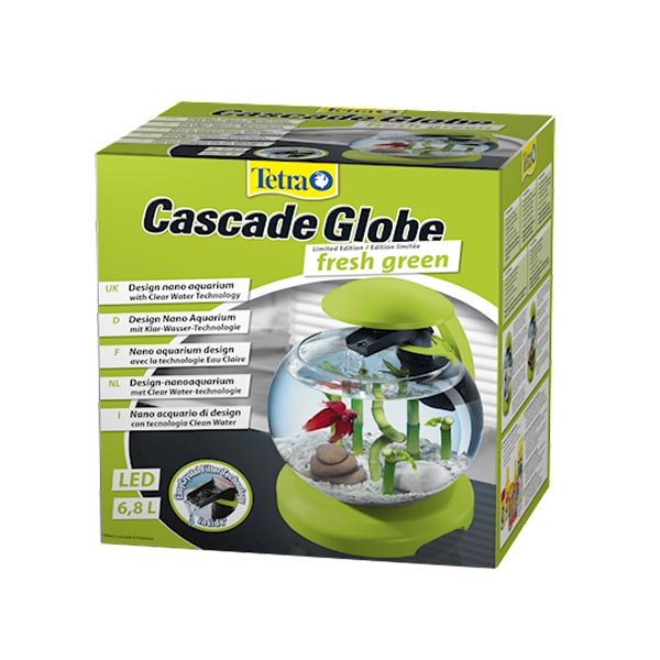 Аквариум для петушка и золотой рыбки Cascade Globe 6,8 л, зеленый (Тетра)