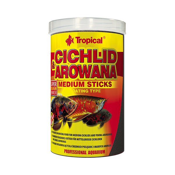 Корм для цихлид Cichlid &Arowana Medium Sticks (Тропикал)