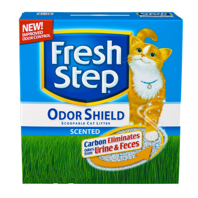 Odor Shield Наполнитель комкующийся (без запаха) (Фреш степ) 6,34 кг