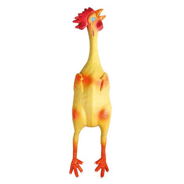 Игрушка для собак, курица с пищалкой Latex Chicken (Карли-Фламинго)