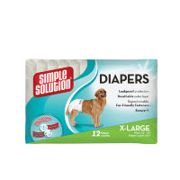 Disposable Diapers X-Large Гигиенические подгузники для собак очень большого размера по 12 шт (Симпл Солюшен)