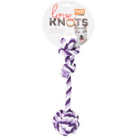 Канат с 1 узлом игрушка для собак Cotton Rope Knot (Карли-Фламинго)