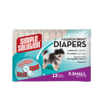 Fashion Disposable Diapers X-Small Гигиенические подгузники для собак очень малого размера по 12 шт (Симпл Солюшен)