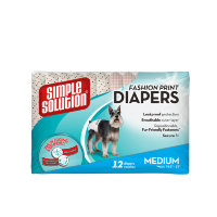 Fashion Disposable Diapers Medium Гигиенические подгузники для собак среднего размера по 12 шт (Симпл Солюшен)