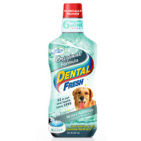 Жидкость от зубного налета и запаха из пасти собак и кошек Dental Fresh (Синерджи Лабс)