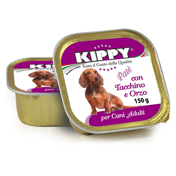 Консервы для собак KIPPY Dog, индейка и ячмень, 150 г (Киппи)