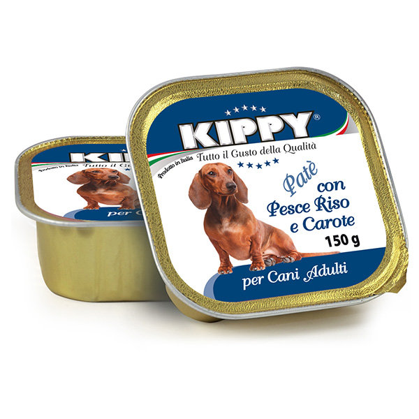 Консервы для собак KIPPY Dog, рыба, рис, морковь (Киппи)