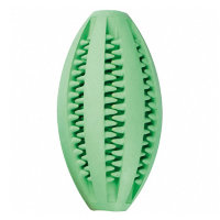 Игрушка для собак, овальный мяч с зубцами и запахом мяты Rugby With Mint (Карли-Фламинго)