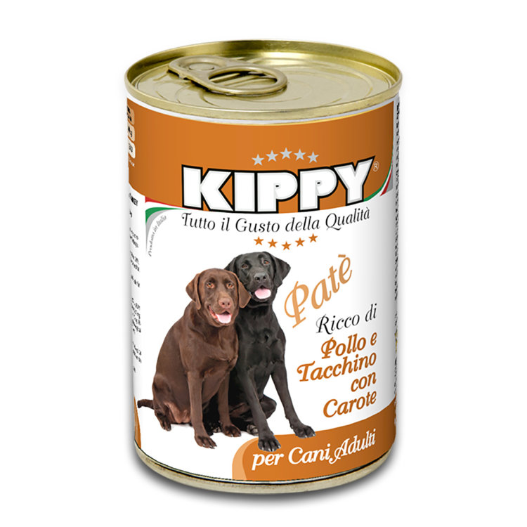 Консервы для собак KIPPY Dog, курица, индейка и морковь, 400 г (Киппи)