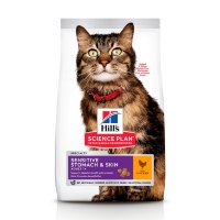 Сухий корм для дорослої кішки з чутливим травленням та шкірою (Хиллс)