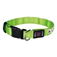 Ошейник для собак и кошек Illuminous USB зеленый светоотражающий (Трикси)
