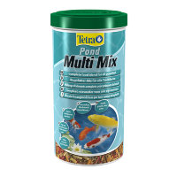 Пищевая смесь для прудовых рыб (хлопья, гранулы, табл. гаммаруса) Tetra Pond Multi Mix (Тетра)