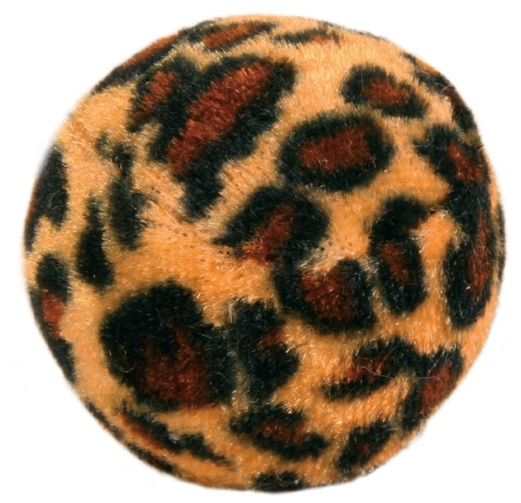 Игрушка для кошек Набор мячиков меховых леопард 3,5 см (4шт)