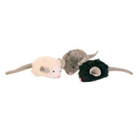 Игрушка для кошек Мышка-пищалка с чипом, 6 см