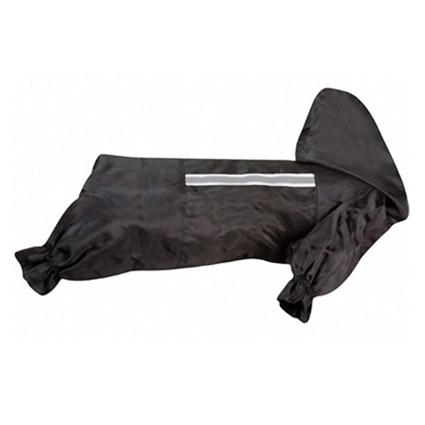 Одежда для собак, защитный комбинезон с капюшоном и светоотражающей вставкой Raincoat Safety (Карли-Фламинго)