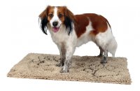 Коврик грязепоглощающий с лапками для собак 100x70 см бежевый (Трикси)