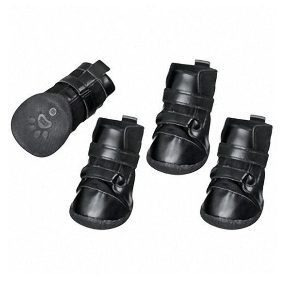 Ботинки для собак, комплект 4 шт, черный, Xtreme Boots (Карли-Фламинго)