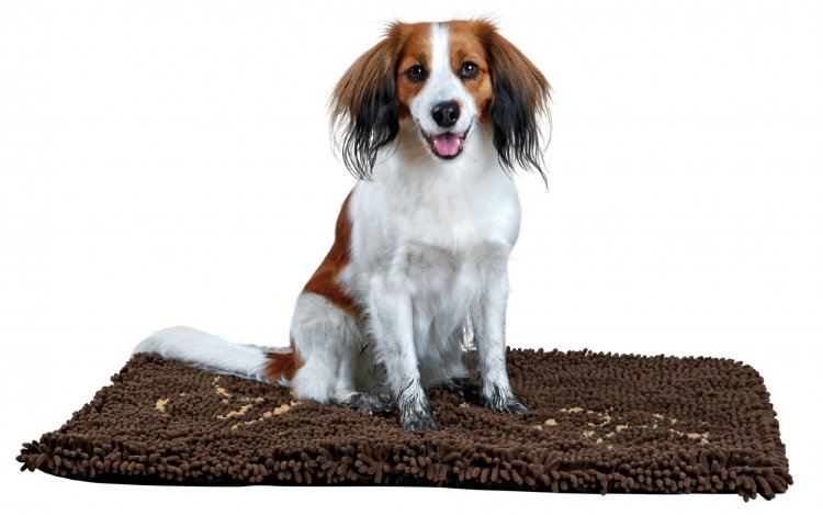 Коврик для собак грязепоглощающий 80x55 см коричневый (Трикси)