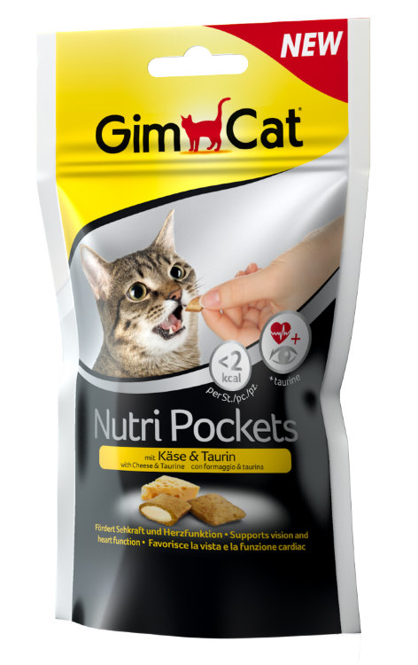 Nutri Pockets лакомство для кошек Сыр+Таурин (Джимпет)