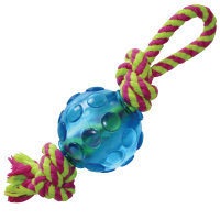 Mini Orka Ball with rope Игрушка для собак "Орка мини мячик с канатиками" (Петстейдж)