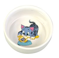 Миска керамическая для кота с рисунком (Трикси)