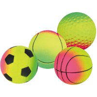 Игрушка для собак Мяч резиновый ассорти неон