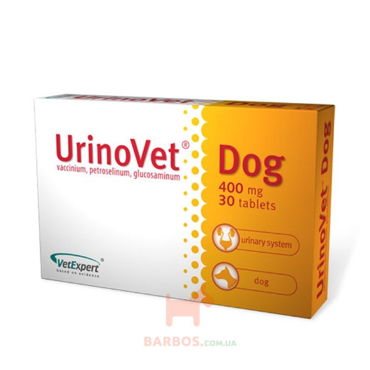 УриноВет Дог - поддержание мочевого тракта собак (клюква, петрушка, глюкозамин) (Ветэксперт) 50 г