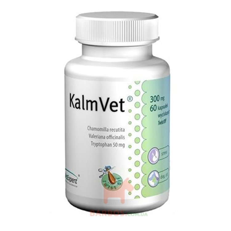 Успокоительный препарат для кошек VetExpert Twist off КалмВет 60 капсул (Ветэксперт)