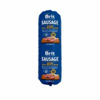 Brit Premium Dog Sausage 800g колбаса с говядиной и рыбой для активных собак (Брит)