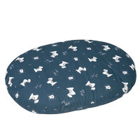 Лежак - подушка для собак с водостойкой поверхностью и Zip замком, с рисунком, Cushion Scott (Карли-Фламинго)