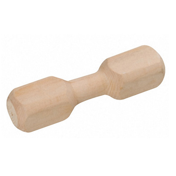 Игрушка аппорт для собак, гантель деревянная Retrieve Block (Карли-Фламинго)
