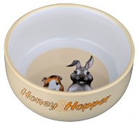 Миска керамическая для кролика Honey&Hopper, 250 мл 11 см
