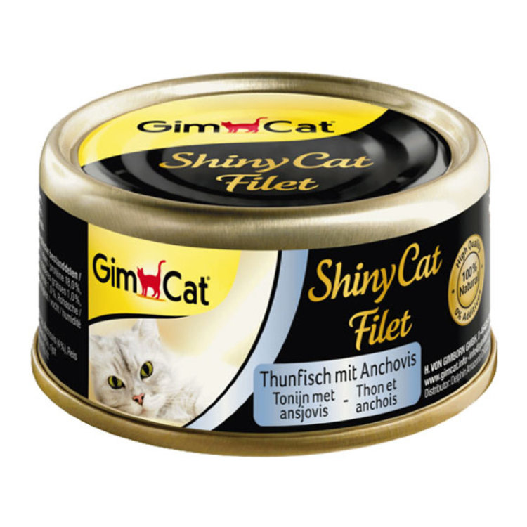 Shiny Cat Filet k консервы для кошек Тунец и анчоус (Джимпет)