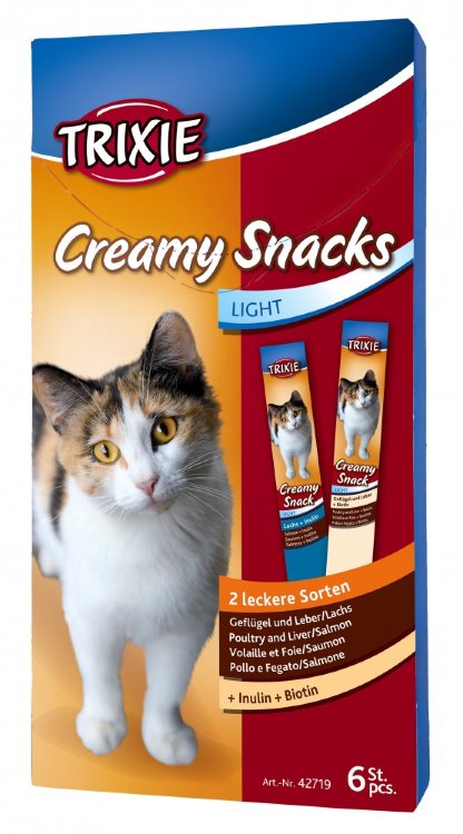 Лакомство для кошки Creamy Snacks 6x15 г (Трикси)