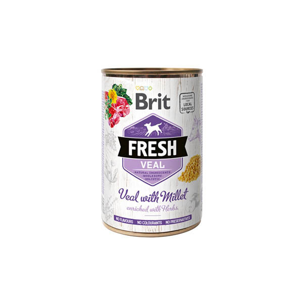 Brit Fresh Veal/Millet k 400g телятина, пшено для собак