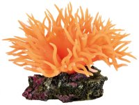 Декоративное растение для аквариума Anemone оранжевое, 8 см