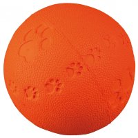 Игрушка для собак Мяч литой с лапкой и пищалкой
