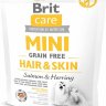 Brit Care GF Mini Hair&Skin (д/собак малых пород) здоровая кожа и шерсть (Брит)