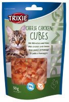 Лакомство для кошки PREMIO Cheese Chicken Cubes сырно-куриные кубики 50 г (Трикси)