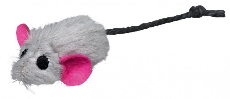 Игрушка для кошек Набор мышей меховых с мятой 5 см (6шт)