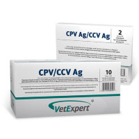 Экспресс-тест CPV/CCV Ag для выявления Canine Parvovirus, Canine Coronavirus: антигена парвовируса собак, антигена коронавируса собак (Ветэксперт)